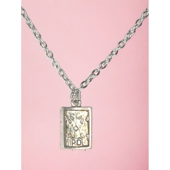 Premier Designs Cute Minimalist Pendant Charm Necklace Silver Tone 18" - Picture 2 of 3